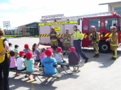Rolleston Fire Fighters come to visit.